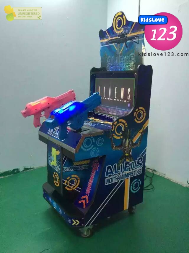 Máy game thùng siêu thị bắn súng 22 inch