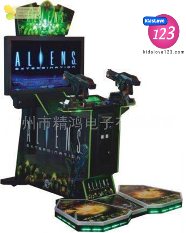 Máy game thùng siêu thị bắn súng ma 42 inch